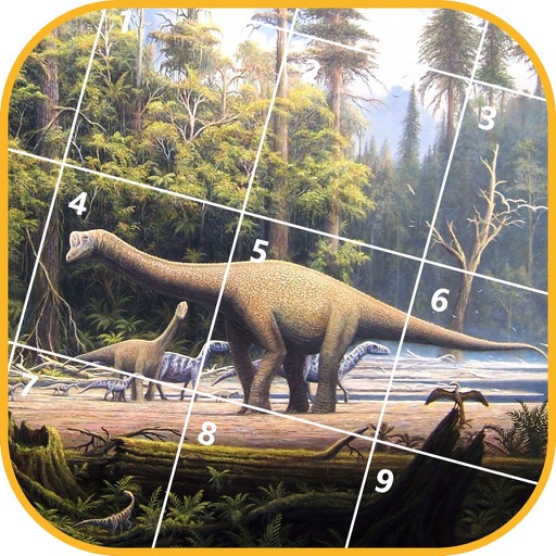 Dinosaur Jigsaw Puzzle Icon