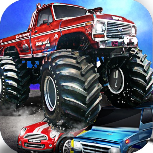 Monster Truck Car Crusher (  Realistic 3D Offroad track and Lorry Parking 'Driving Test' Free Racing Simulator Game ) icon