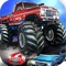 Monster Truck Car Crusher (  Realistic 3D Offroad track and Lorry Parking 'Driving Test' Free Racing Simulator Game )