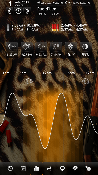 Screenshot #3 pour Aide de Chasse – Calendrier des Meilleures Heures de Chasse