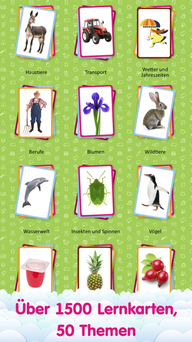 How to cancel & delete Flashcards for Kids in German - Lernkarten für Kinder from iphone & ipad 1