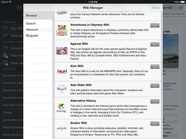 Wikipanion for iPad