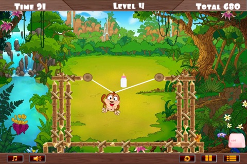 Cute Baby Monkey Can't Swing FREE - Crazy Animal Jungle Adventure screenshot 3