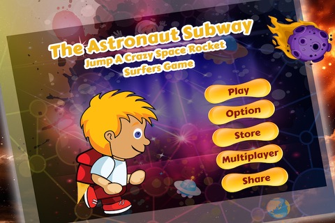 The Astronaut Subway - Jump a Crazy Space Rocket Surfers Game screenshot 2
