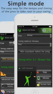 mobile golf tempo iphone screenshot 1