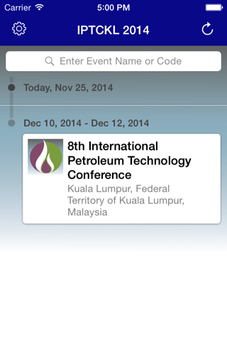 8th International Petroleum Technology Conference 2014 (IPTC) screenshot 2