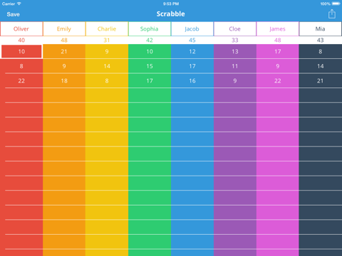 Screenshot #5 pour iSaveScore - Save your games scores for future play