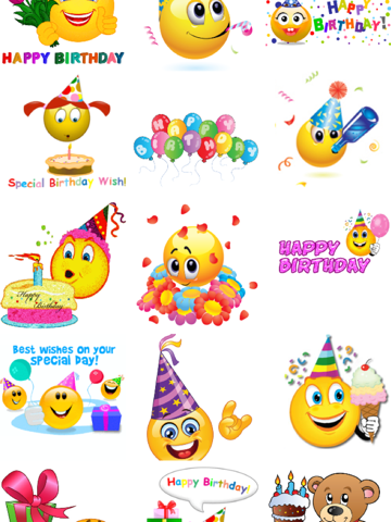 Screenshot #6 pour Birthday Emojis