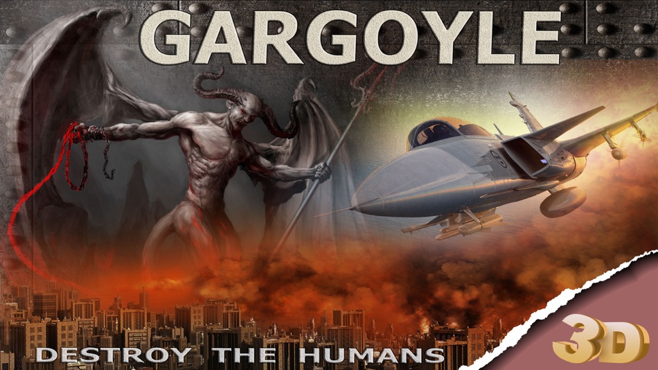 Clash Of Gargoyle 3D - An Epic Deamon War Against Earth's Air Force Fighter Jet (Free Arcade Version) - 1.1 - (iOS)