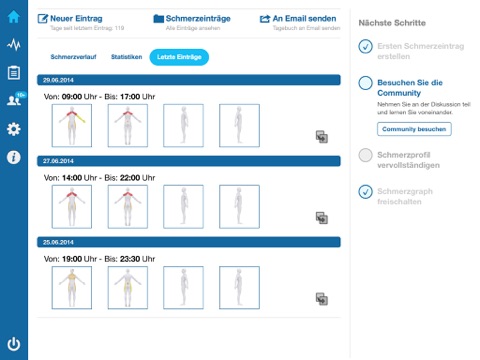 Pain Diary & Community - CatchMyPain screenshot 4
