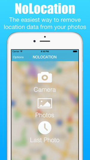 ‎NoLocation - Remove exif data from photos Screenshot