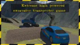 excavator transporter rescue 3d simulator- be ready to rescue cars in this extreme high powered excavator transporter game iphone screenshot 4