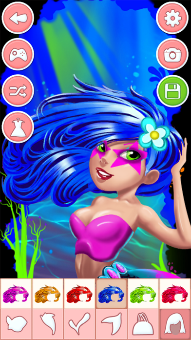 Screenshot #2 pour Sirène Salon - Jeu D'habillage Et Maquillage Spa Salon Enfants