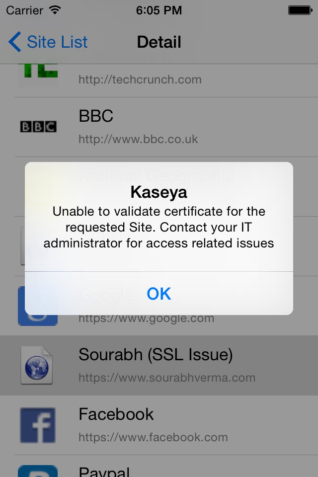 iPhone screenshot