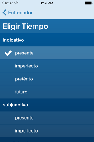 Italian Verbs Trainer screenshot 4