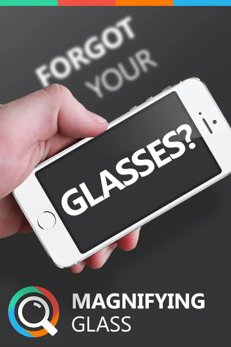 Magnifying Glass Reader with Light for iPhone