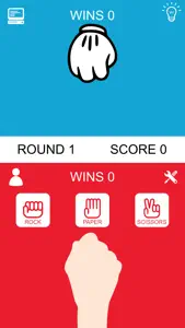 RPS Challenge rock paper scissors war against artificial intelligence screenshot #1 for iPhone