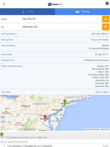 Screenshot #4 pour Travelmath - trip calculator