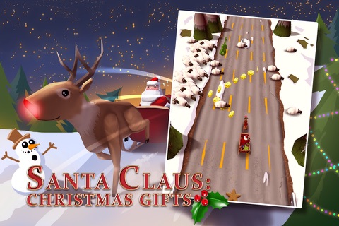 A Santa Claus: Christmas Gifts Premium - 3D Sleigh Driving Game with Cartoon Graphics for Everyone screenshot 3