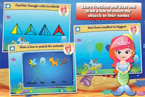 Mermaid Princess Grade 1 Games screenshot 3