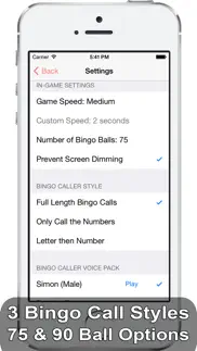 ibingo caller free - play bingo at home with friends! iphone screenshot 2