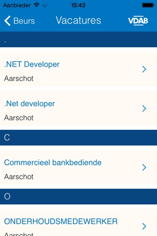 VDAB Jobbeurzen screenshot 4