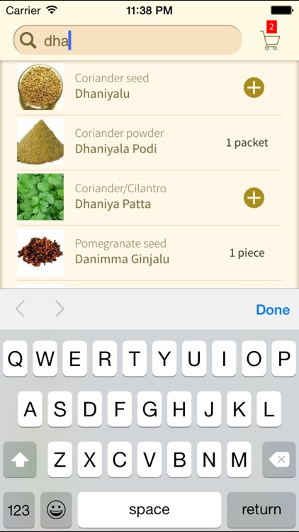 DesiGro - Indian Grocery names in multiple languages. Convert, translate, share and create desi shopping lists