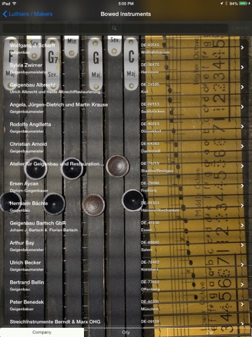 Guarneri - List of the music luthiers/-stores in DE, AT & CH iPad screenshot 2 - Music app