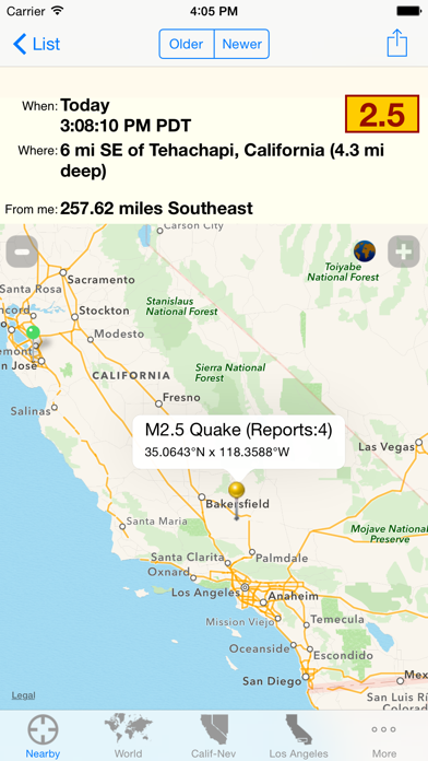 iFeltThat Earthquake Screenshot