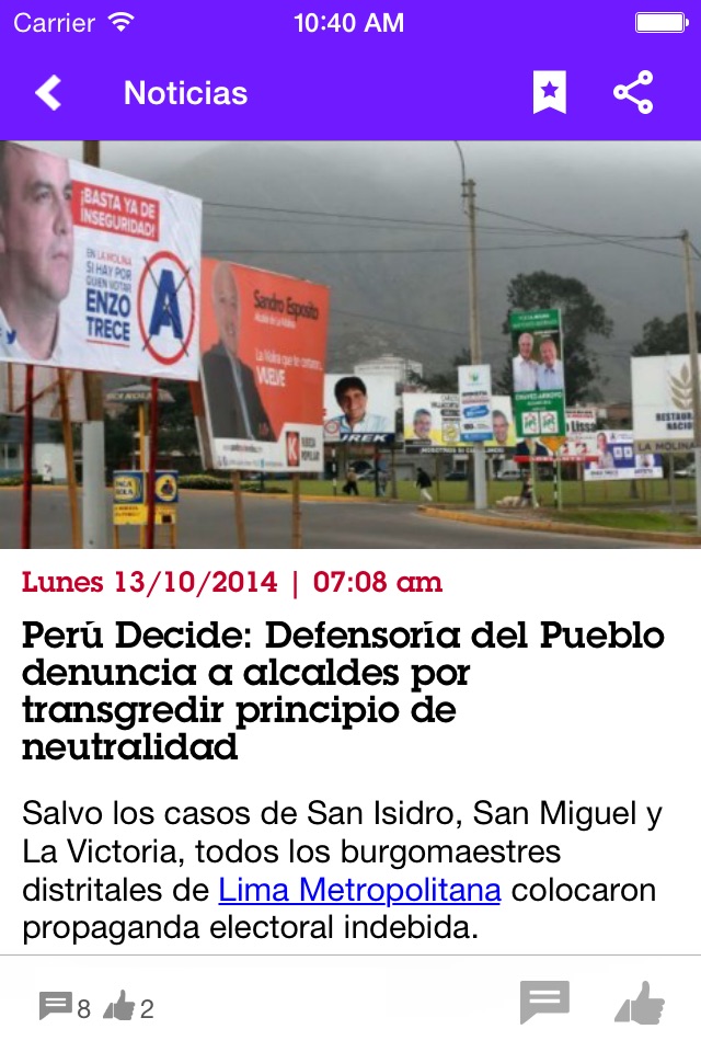 Perú Decide screenshot 3