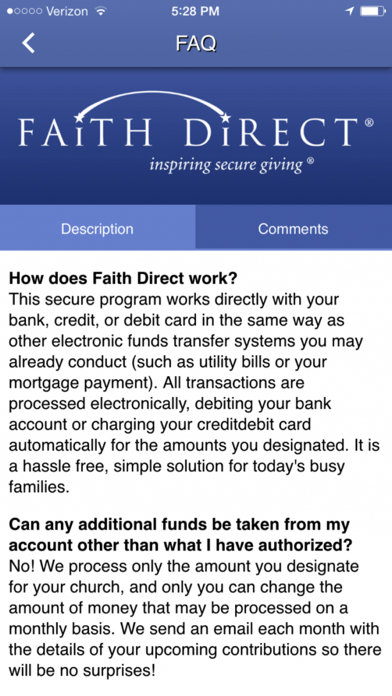 Faith Direct – eGiving for Churches