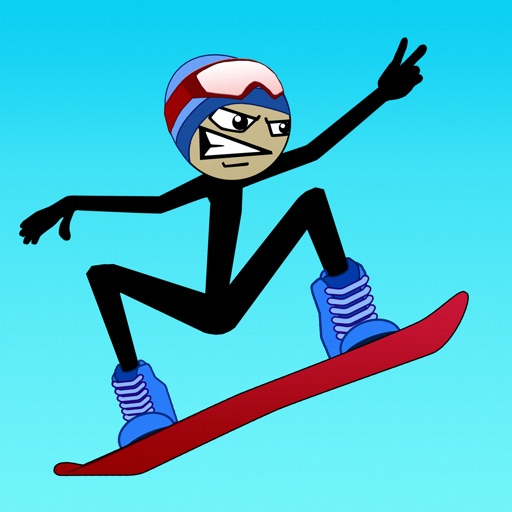 Stickman Snowboarder iOS App