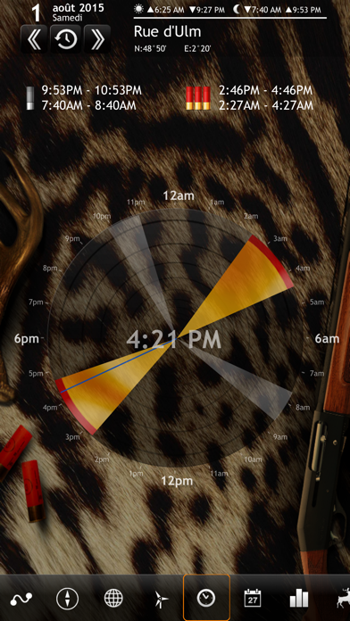 Screenshot #1 pour Aide de Chasse – Calendrier des Meilleures Heures de Chasse