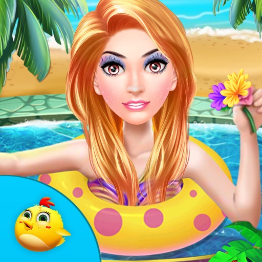 Princess Swimming Pool Celebration Icon