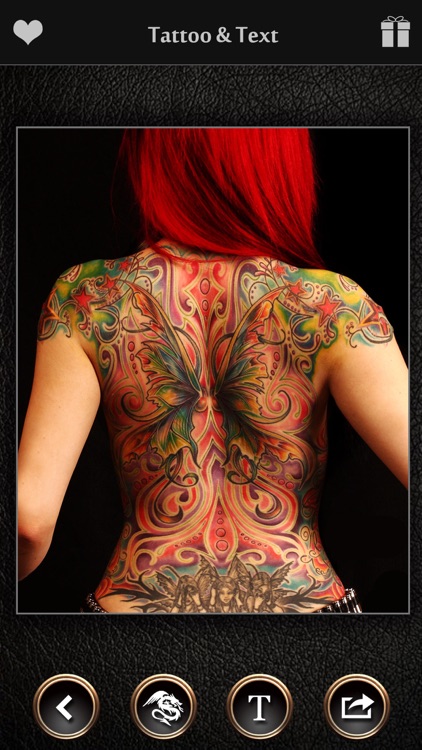 Virtual Tattoo Maker FREE - Photo Designer to add artist tattoos & fonts on yr body
