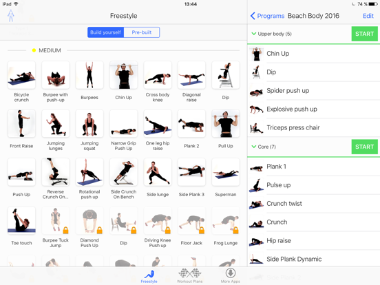 Stark Bodyweight iPad app afbeelding 2