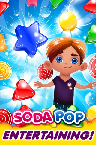 Soda Pop Mania Match-3 - be a mars hero to beat hungry babies monsters screenshot 3