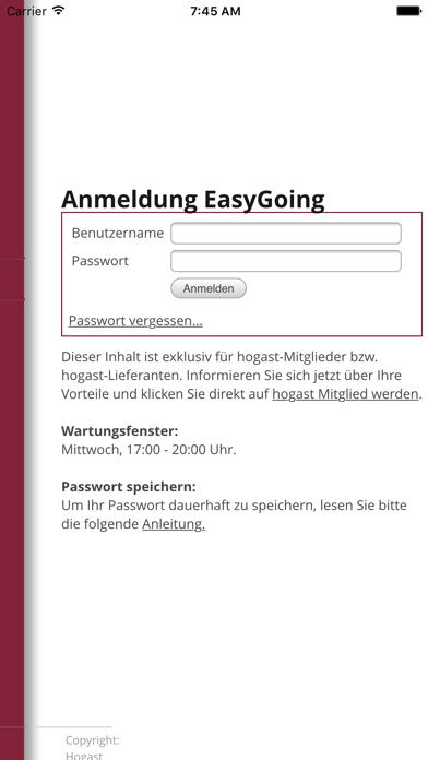 Screenshot #1 pour Hogast Einkaufsführer