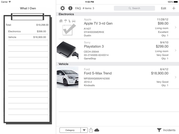 What I Own: Inventory Manager