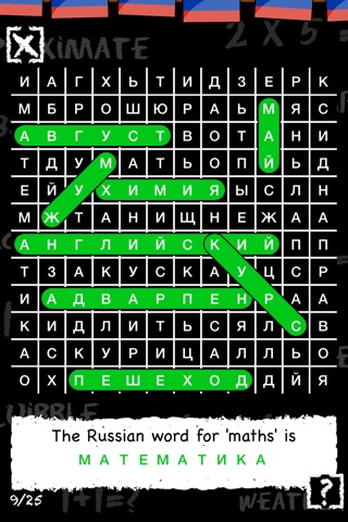 Russian Vocab Word Search screenshot 2