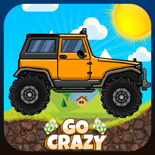 Go Crazy Mountain Cimbers Racing : Jumping Car with racing with police car, truck, jeep and tanker icon