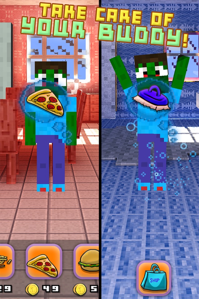 Blocky Bro - My Virtual Talking Pocket Pet With Minecraft Skin Uploader PE Edition screenshot 2