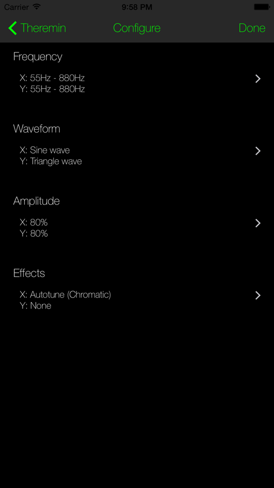 #4. Theremin (Motion Sensors and Touch Screen) (iOS) 由: zakk hoyt