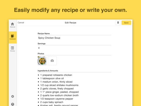 Screenshot #5 pour Chefnote Recipe & Grocery Shopping List
