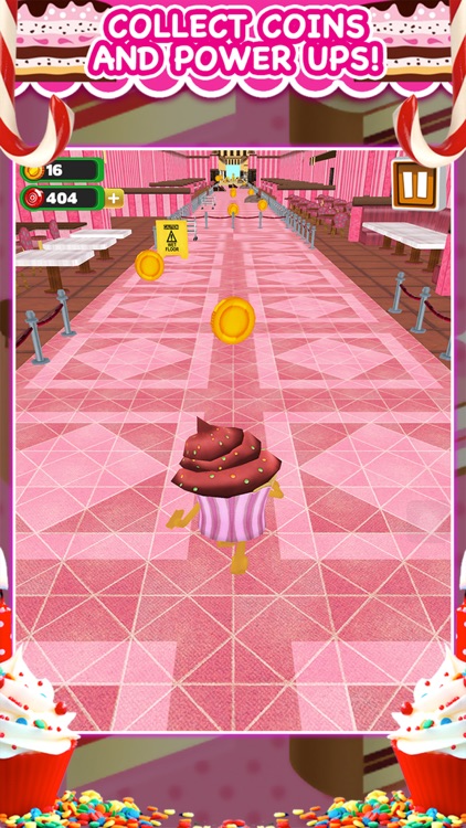 3D Cupcake Girly Girl Bakery Run Game PRO