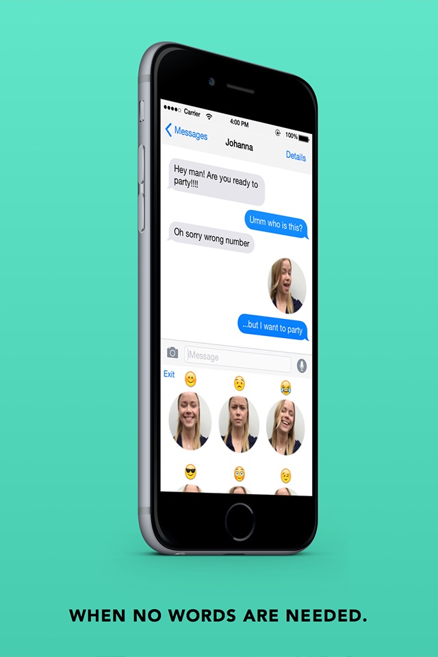 Emoji Face Keyboard — You as a GIF in iMessage screenshot 2