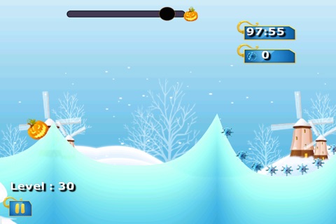 Pumpkin Head Skier - Cool Creature Escape Run Free screenshot 4