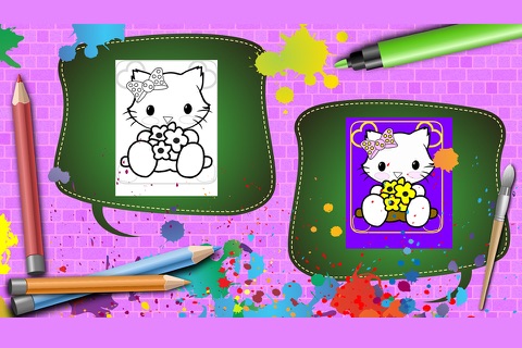 Kitty Coloring Fun screenshot 3