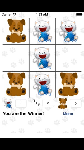 Cats and Dogs - Tic Tac Toe for Kidsのおすすめ画像1