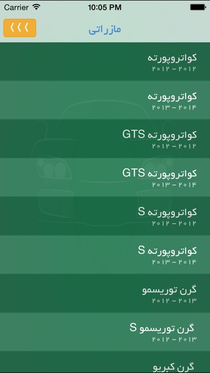 Iran Cars - مشخصات فنی خودروها